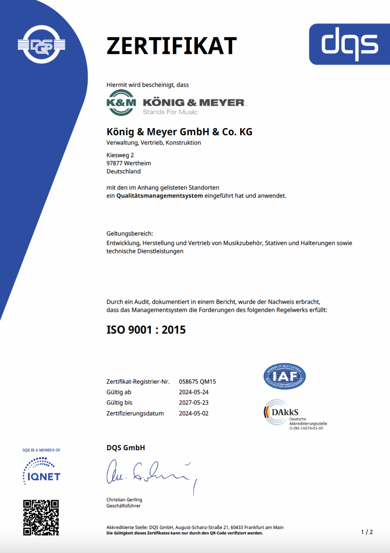 Dokument der ISO 9001:2015