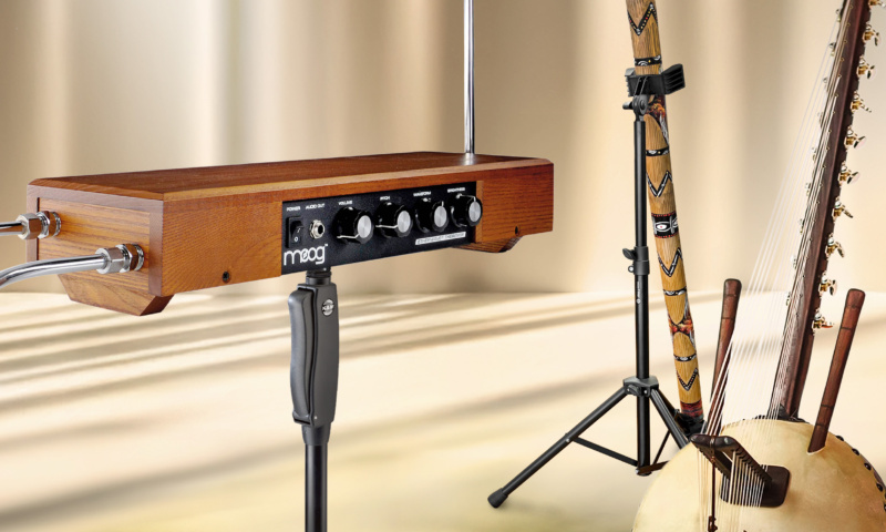 Ausgefallene Instrumente wie das Didgeridoo können auch Halt in einem K&M Ständer finden