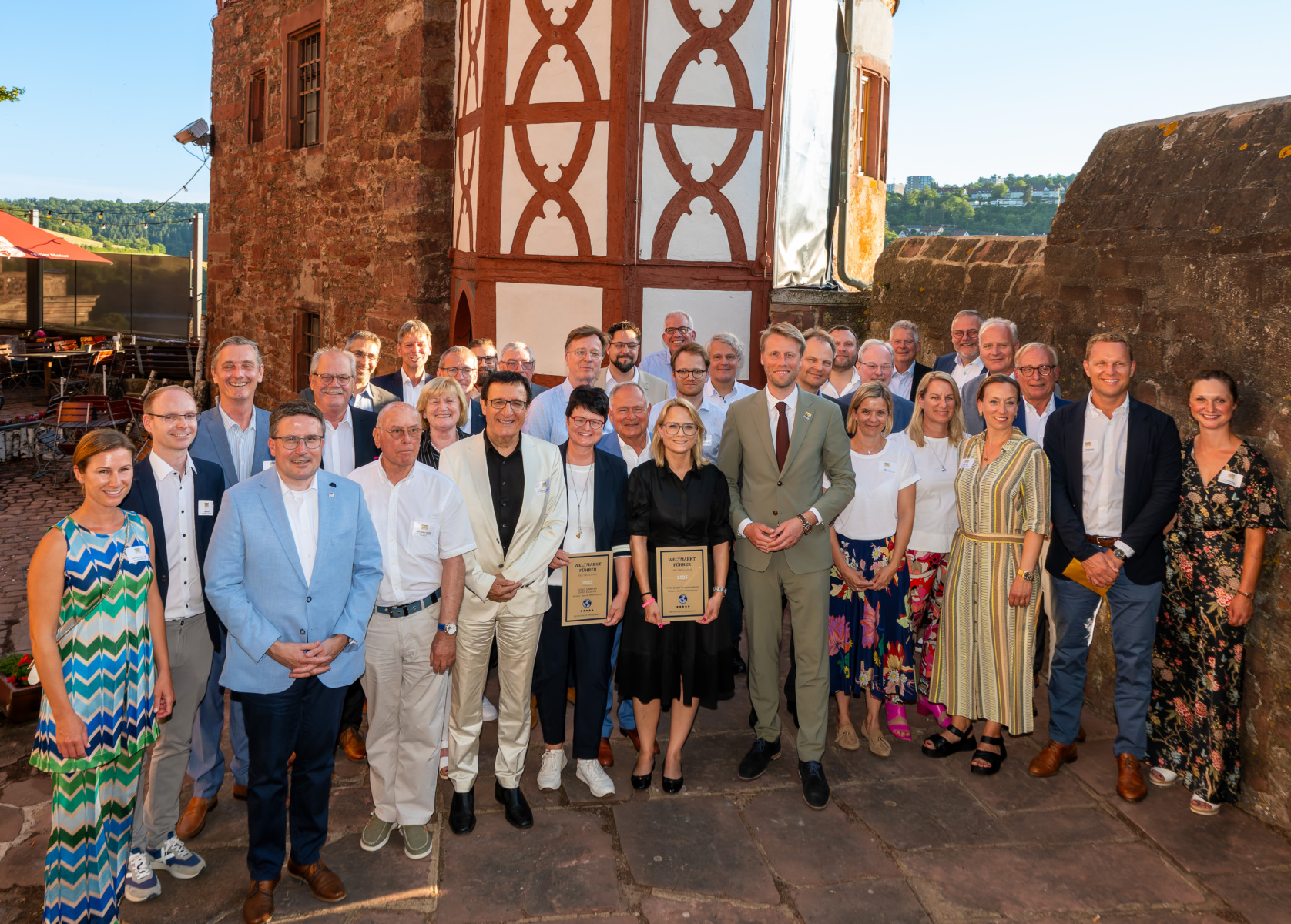 Foto der Wertheimer Weltmarktführer auf der Wertheimer Burg