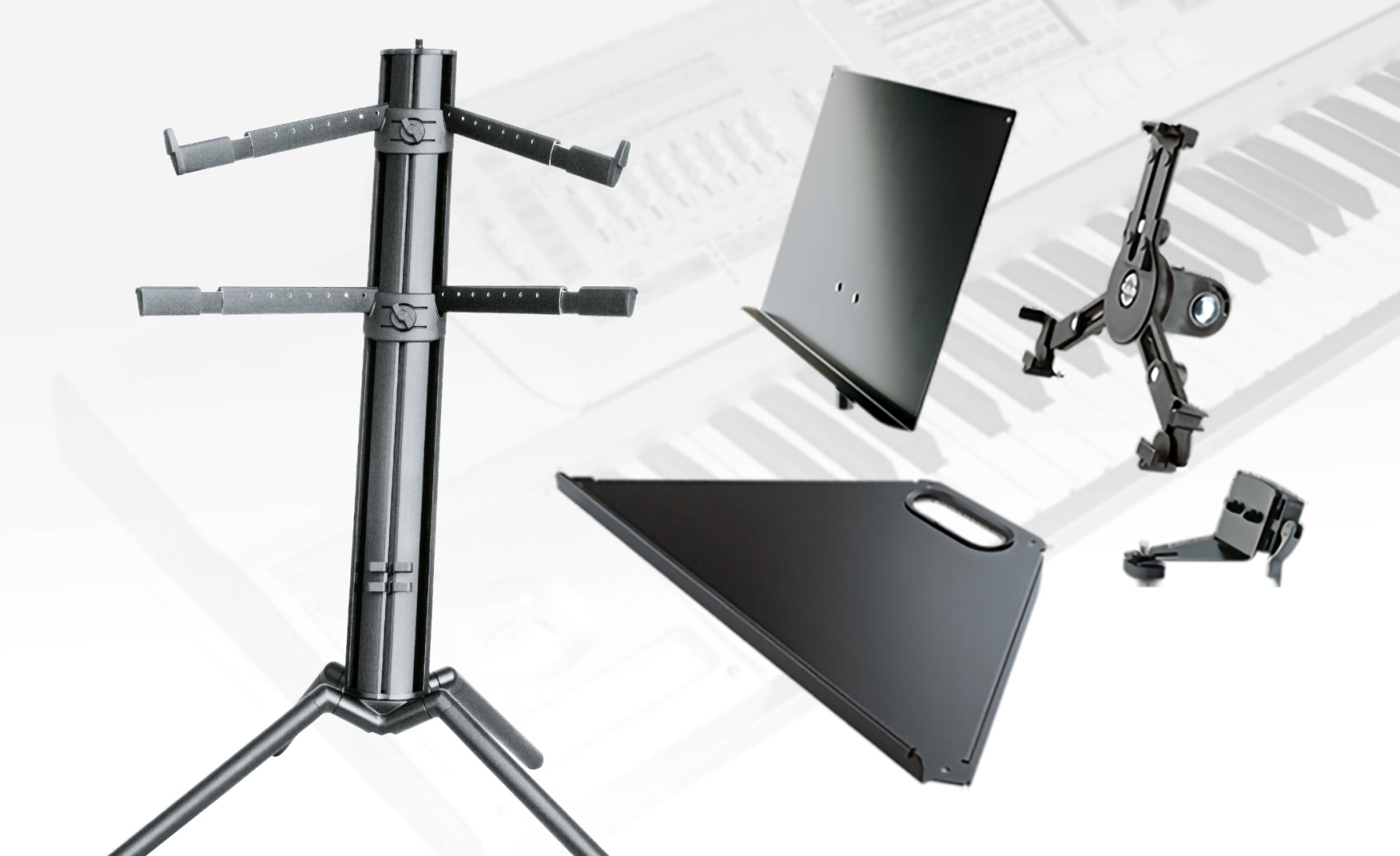 Discover the world of the keyboard stand »Spider Pro« - König & Meyer