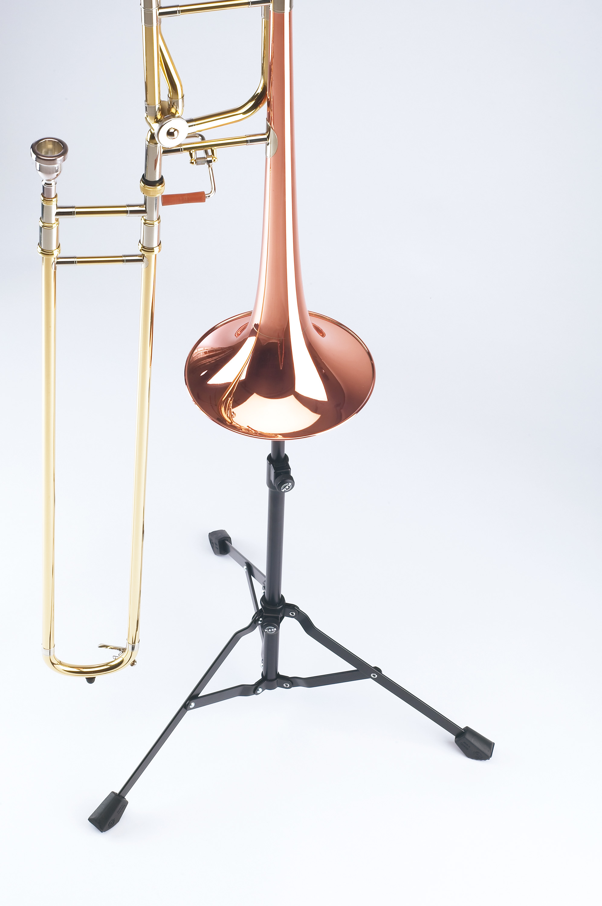 K&m 149/9 tromboni Cavalletto Set Bass Tromba pieghevole 555-865mm supporto borsa per il trasporto 