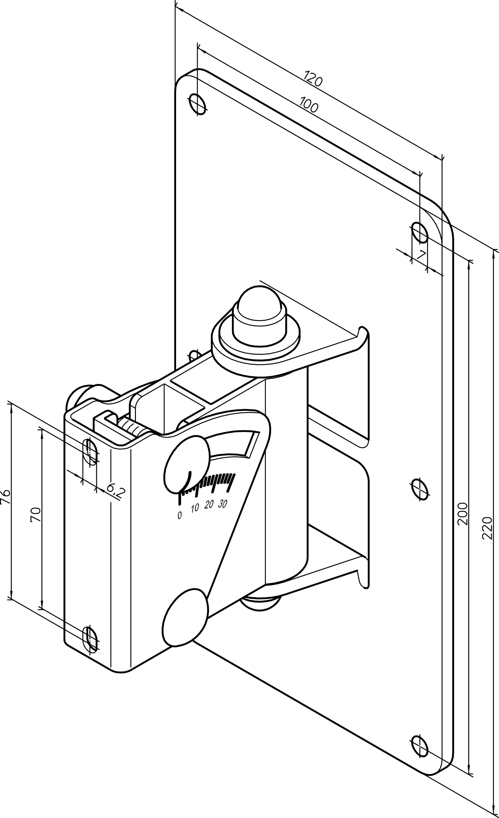 Boxenwandhalter