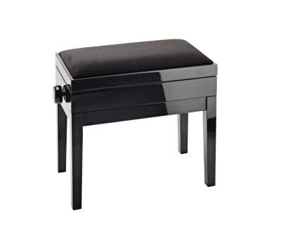 Piano bench with sheet music storage