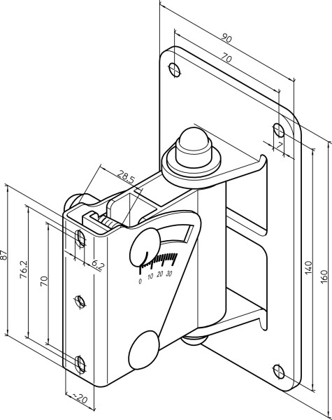 Speaker wall mount