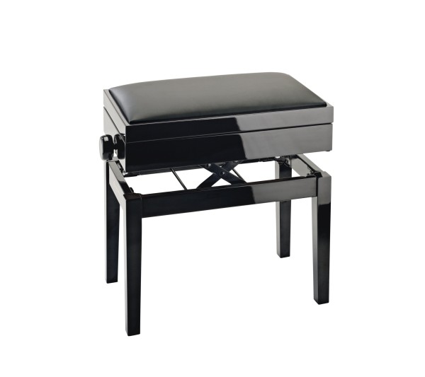 Piano bench with sheet music storage
