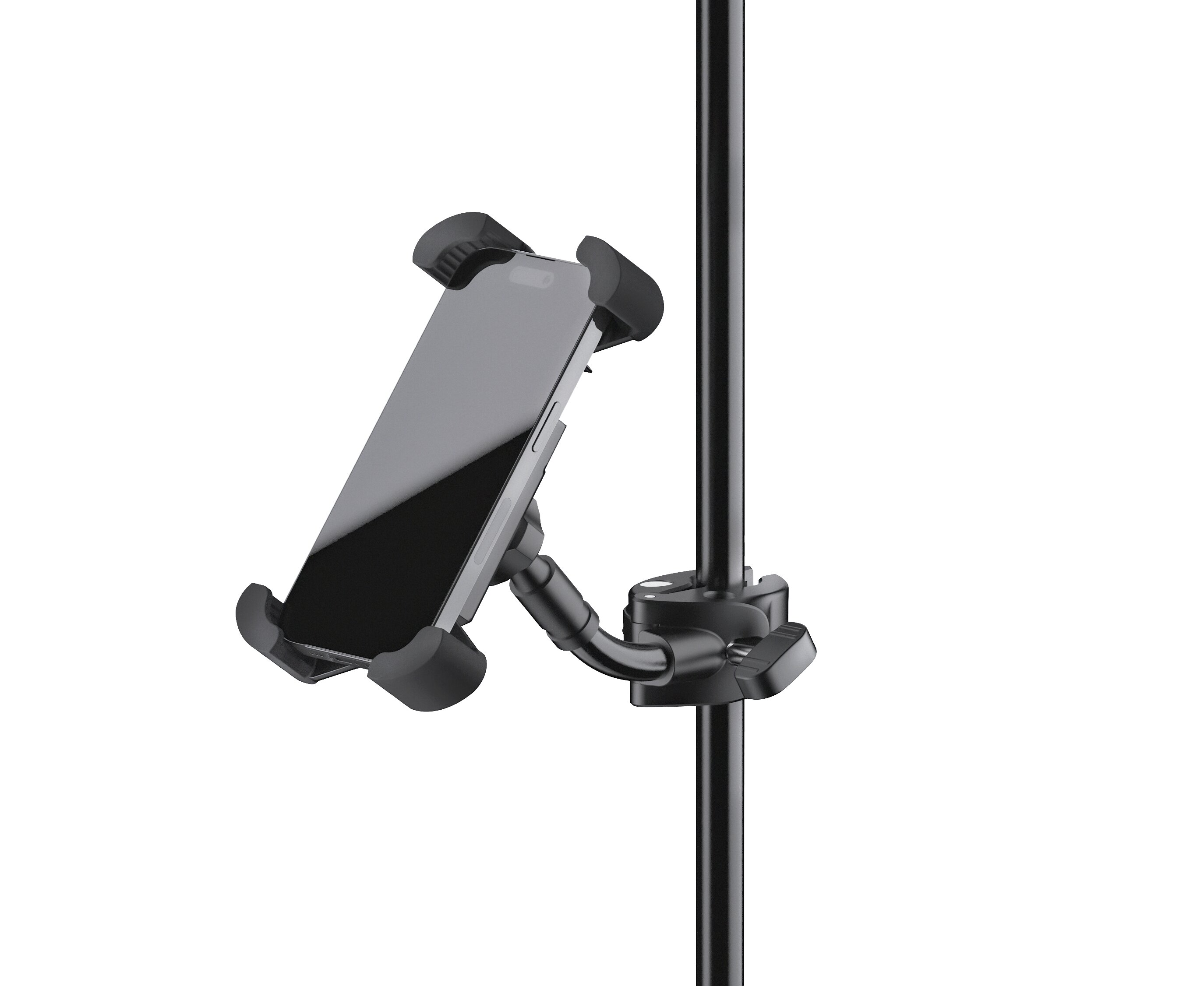 Supporto Smartphone K&M 19753 - Da Avvitare, Regolabile, Nero - Foto 2