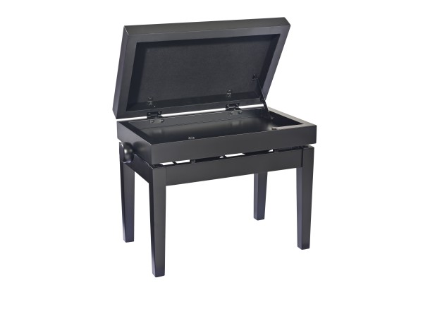 Piano bench with sheet music storage