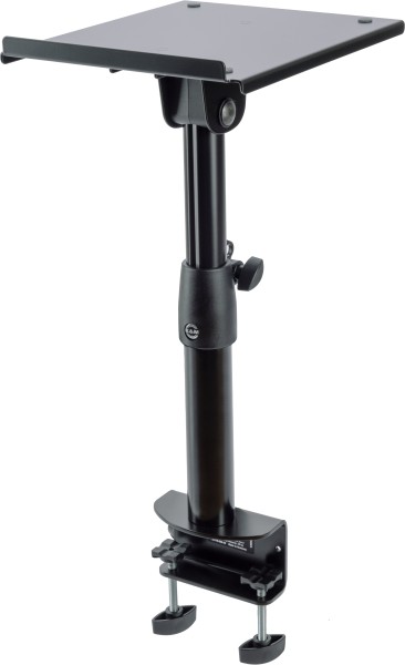 Tiltable clamping desktop monitor stand
