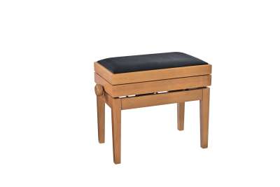 Piano bench with sheet music storage