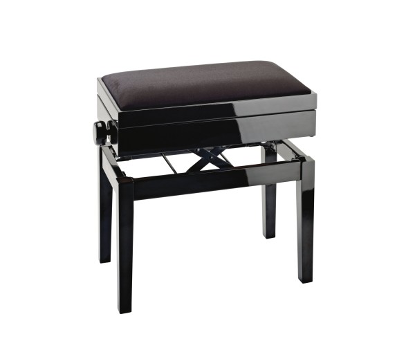 Piano bench with sheet music storage