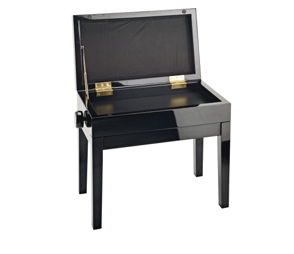 Piano bench with sheet music storage